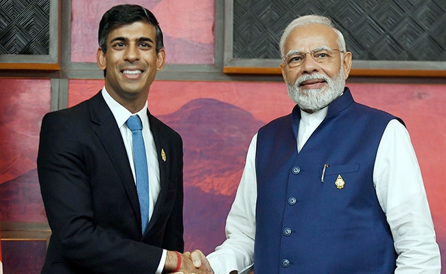 Sunak (left and Modi first met during the G20 2022 Summit in Indonesia. Photo courtesy: Twitter/@narendramodi