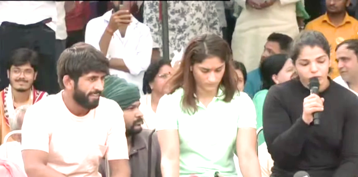 Phogat and Olympic medallists Sakshi Malik and Bajrang Punia have been the leading faces of the protest. 