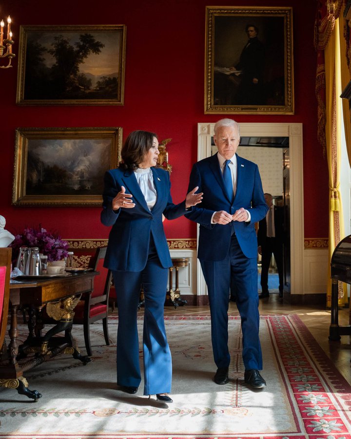 United States President Joe Biden and Indian-American Vice President Kamala Harris