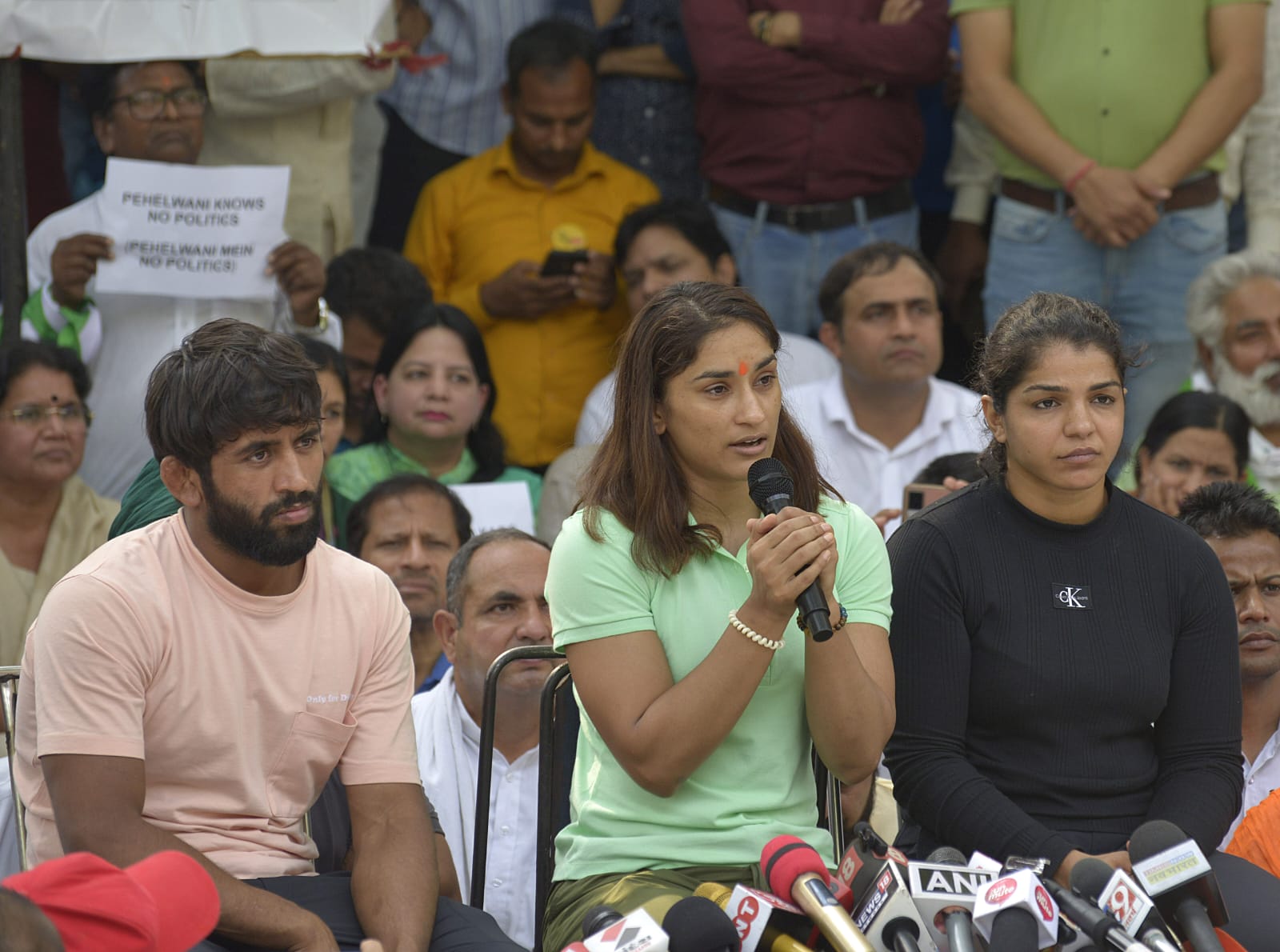 Several wrestlers who have won awards at international competitions have been protesting at Jantar Mantar against WFI chief Brij Bhushan Sharan Singh.