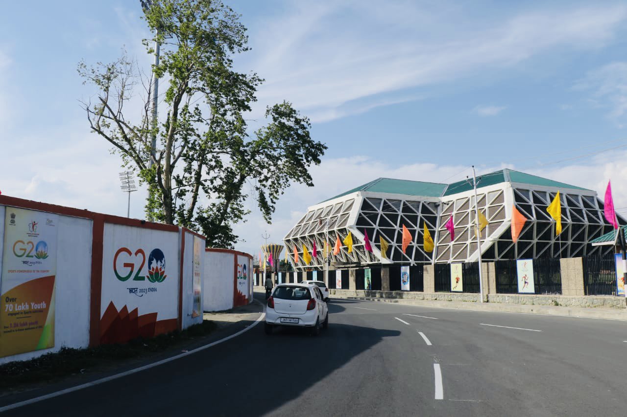 Ahead of the meeting, a massive facelift was given to parts of Srinagar city and the road from Srinagar airport to SKICC.