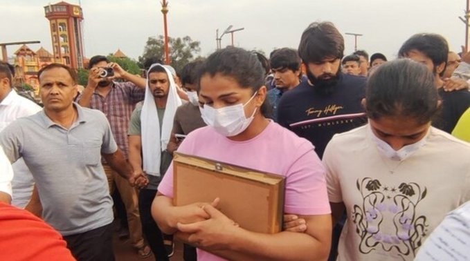 The wrestlers have been protesting against the WFI chief, who is also a BJP MP, demanding his arrest, since April 23. 