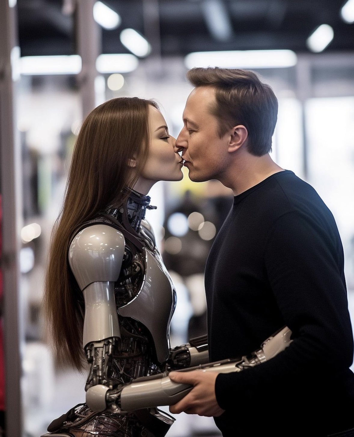 Recent AI-generated fake pictures showing Elon Musk kissing female humanoid robots with a caption that states he is launching robot wives went viral and several people actually believed it. 