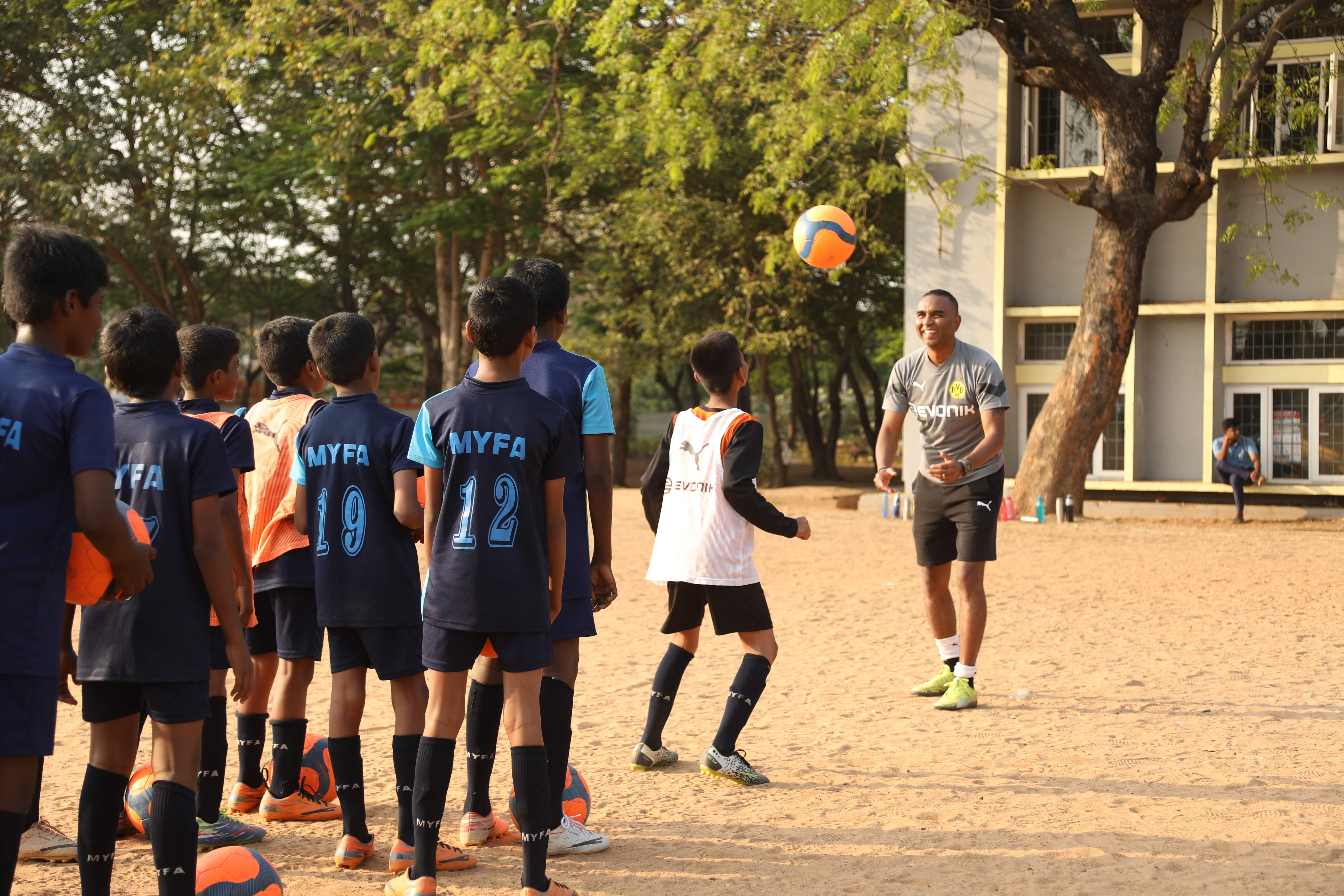 A team from BVB visited MYFA in Chennai in February 2023 for a three-day preliminary camp. Photo courtesy: AMM Foundation