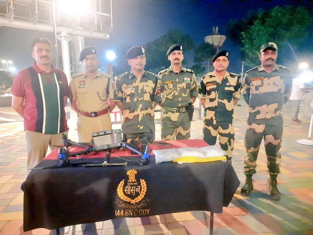 Last month, the BSF shot down a drone carrying narcotics across the border and seized 3 kg of drugs.