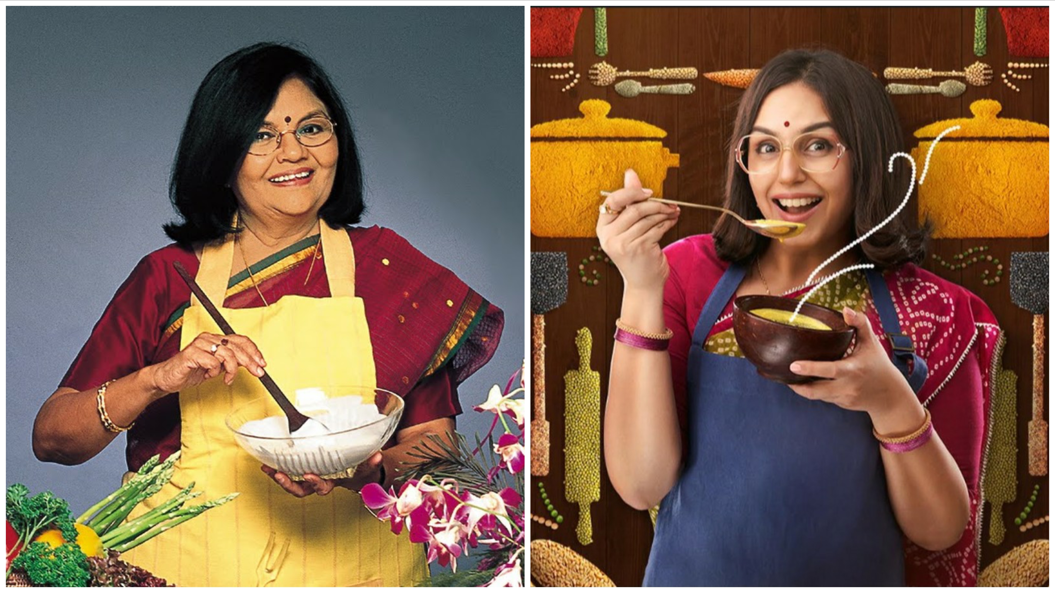 Huma Qureshi said that Tarla Dalal’s story is an inspiring one for her. Photo courtesy: ZEE5