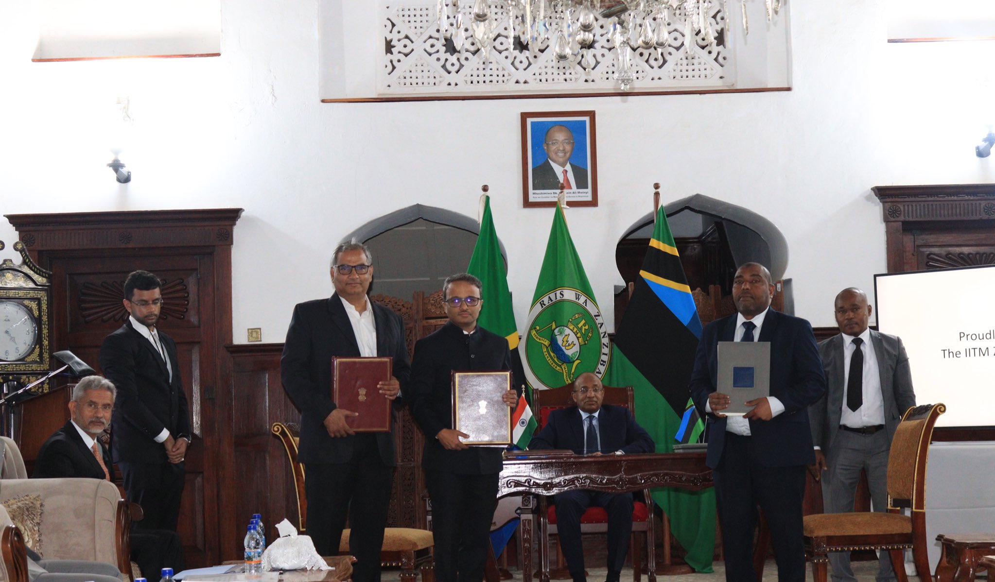 A Memorandum of Understanding (MoU) was signed for setting up of the campus of IIT-Madras in Zanzibar, which is a Tanzanian archipelago off the coast of East Africa.