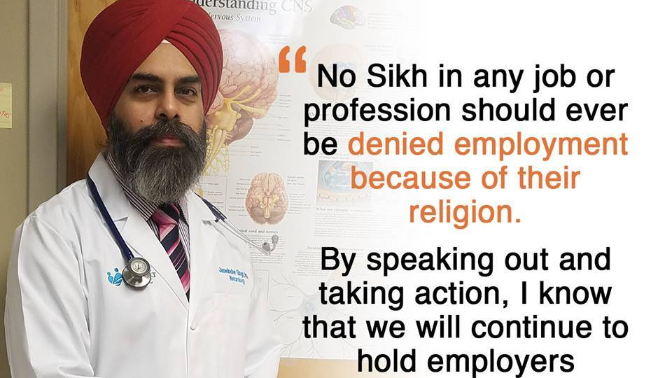 Sikh Doctor in the US files Religious Discrimination Lawsuit