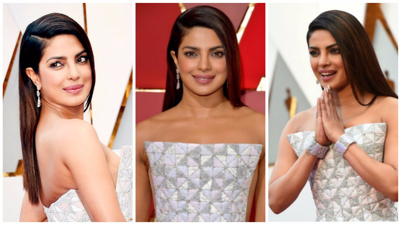 Priyanka Chopra stuns in a column gown at Oscars 2017