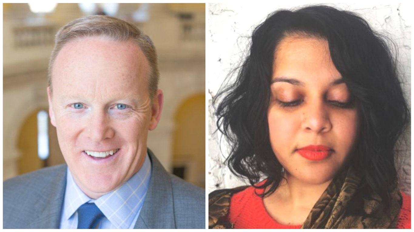 Indian-American woman questions White House Press Secretary Sean Spicer