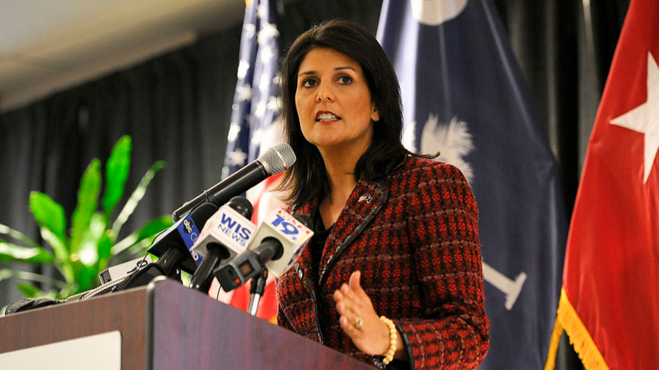 Nikki Haley spends snow day watching her favourite show