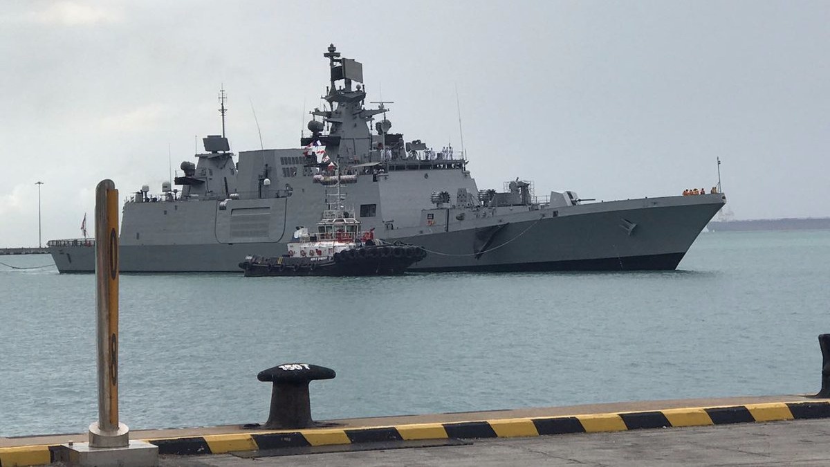 Indian warships touch base in Singapore ahead of joint drill for RSN’s 50-year anniversary