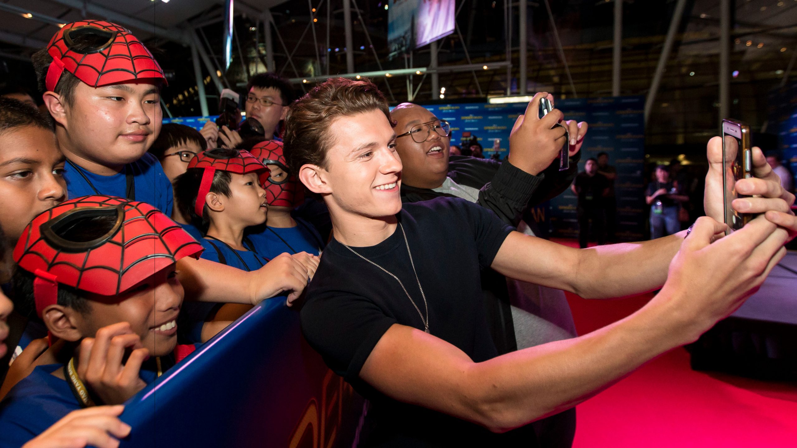 Spider-man Tom Holland meets students from Dyslexia Association of Singapore