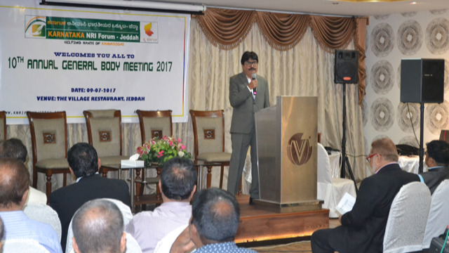 Mohammed Saifuddin Sami elected as president of Karnataka NRI Forum, Jeddah
