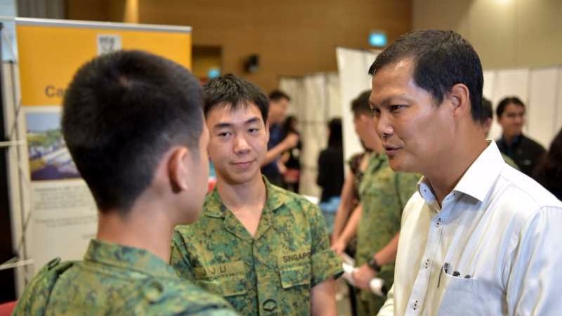 Personalised QR code for NSFs at quarterly career fair for the first time
