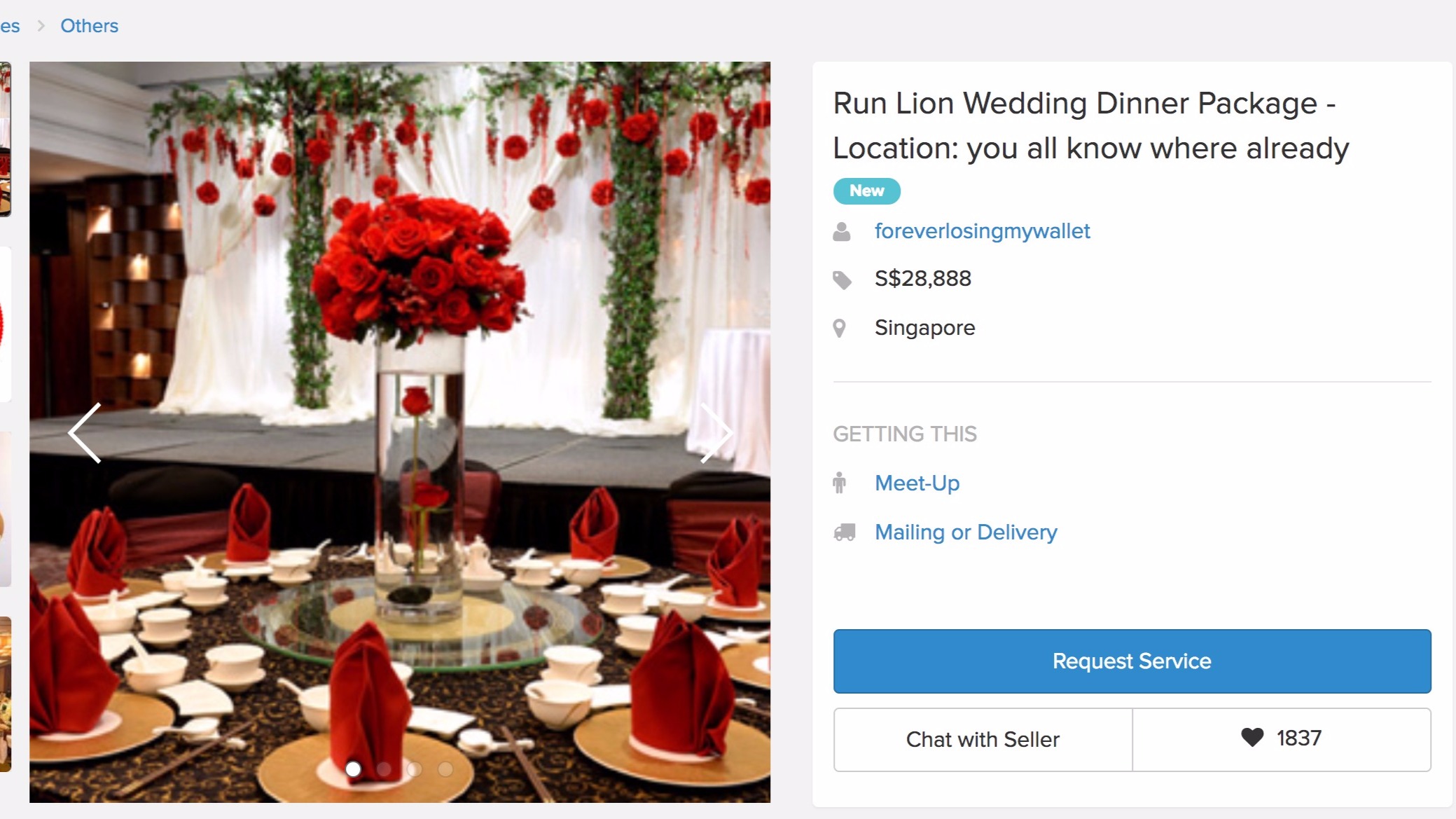 Wedding package put on sale on Carousell after bride runs away two months before wedding