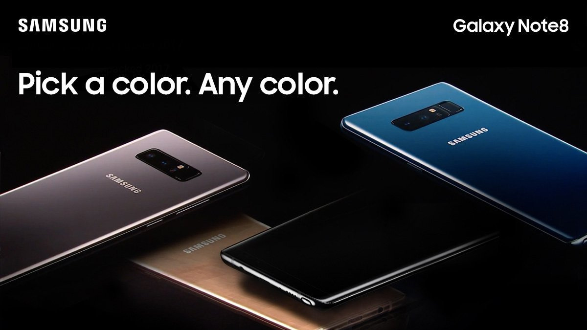 Pre-orders of Samsung Galaxy Note8 start tomorrow in Singapore, availability from September 15