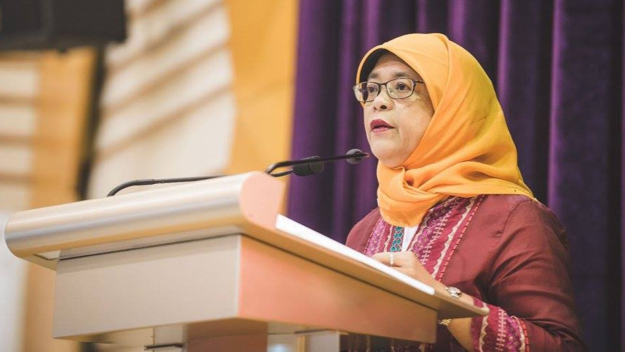 Former Speaker Halimah Yacob submits papers for Presidential elections