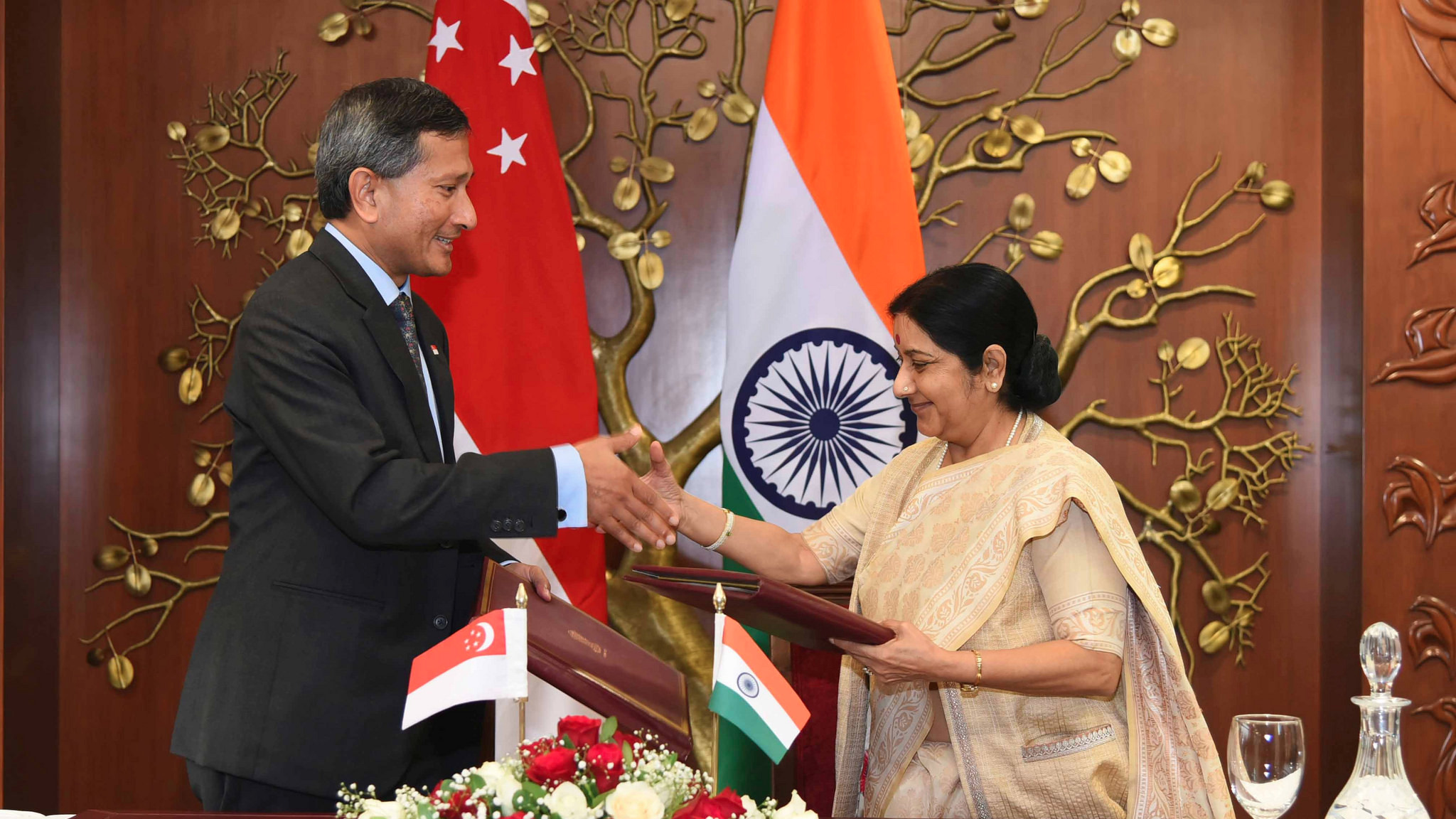 Sushma Swaraj to visit Singapore in January