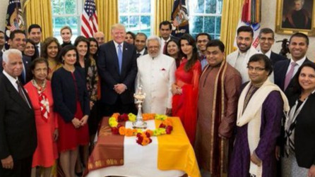 Donald Trump celebrates Diwali with Indian-American administration