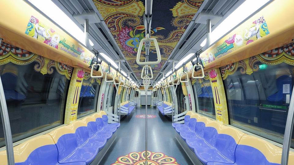 In Pics: Diwali-themed murals on public buses, trains and Little India station