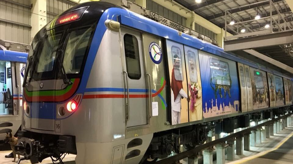 Delegation of Indian diaspora consisting 40 members takes Metro ride in Hyderabad