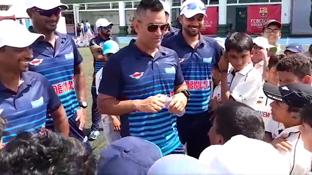 Dhoni’s master class for budding cricketers of Singapore