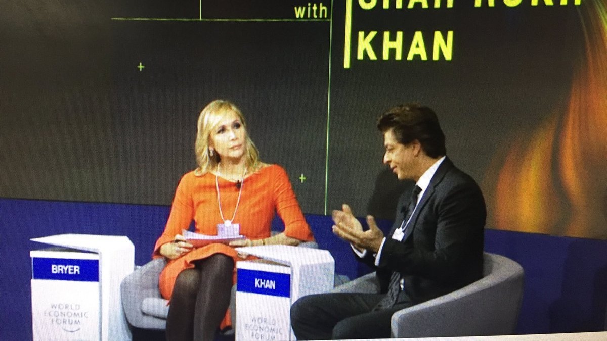 Power needs to get out of the way of progress, says Shahrukh in Davos