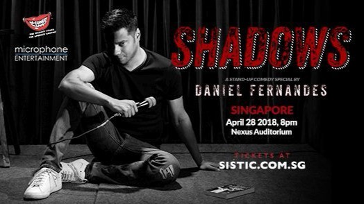 Daniel Fernandes brings hilarious live show ‘Shadows’ to Singapore on Apr 28