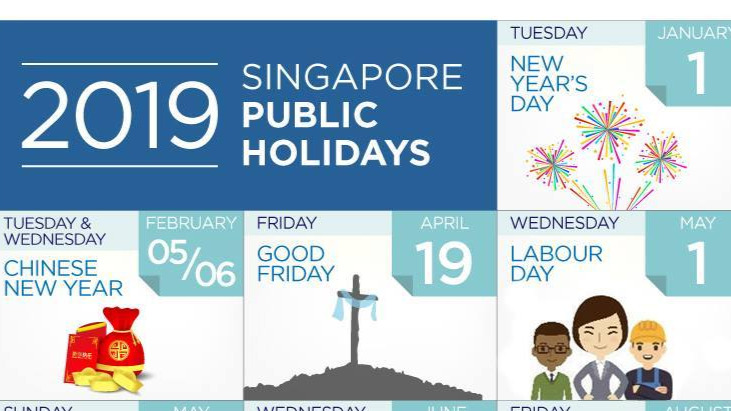 Singapore to have 4 long weekends next year