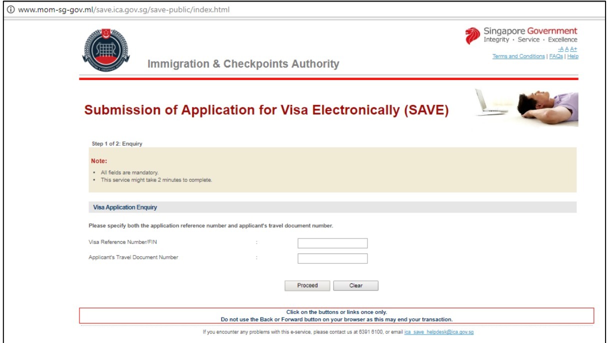 ICA warns of fake website phishing for VISA and passport numbers