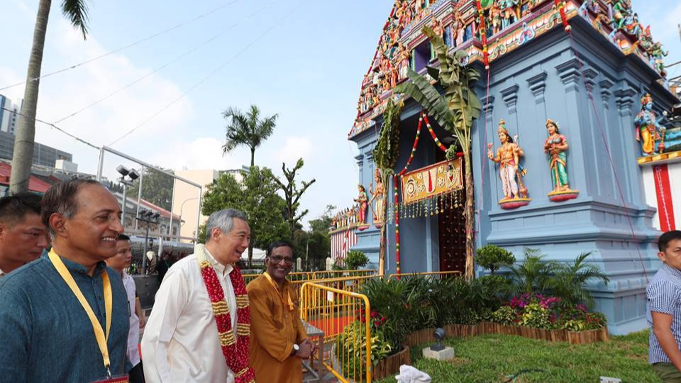 PM Lee, 40,000 devotees attend Hindu temple’s re-consecration ceremony in Singapore