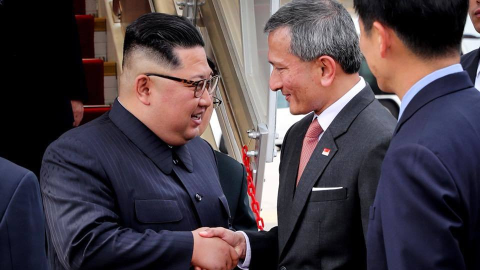 Kim Jong Un arrives in Singapore to take part in historic summit meeting with Trump
