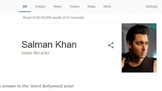Google search lists Salman Khan as worst Bollywood actor after Race 3