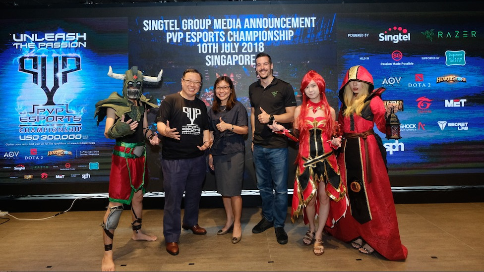 USD 300K in prize money at Singtel’s inaugural eSports Championship