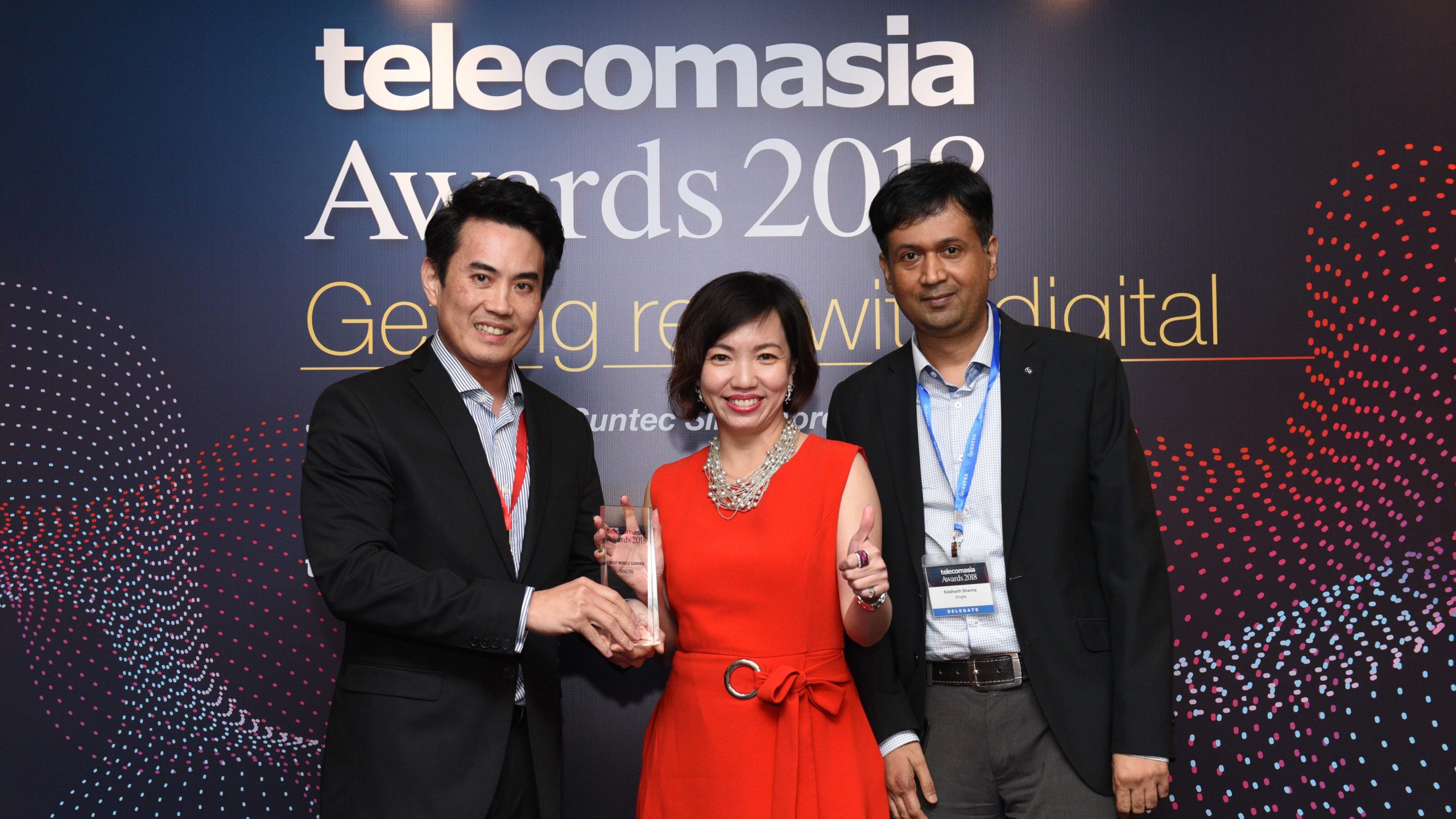 Singtel wins Telecom Asia Award for Best Mobile Carrier