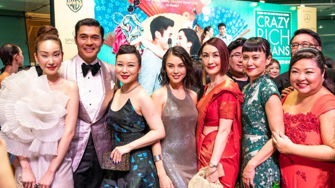 ‘Crazy Rich Asians’ out on the town in Singapore
