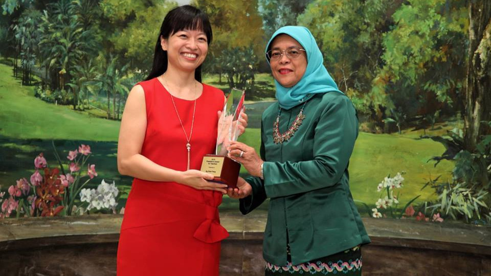 President Halimah Yacob honours teachers for commitment to students