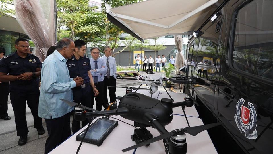 Singapore Police go hi-tech with launch of drone-equipped surveillance vehicles