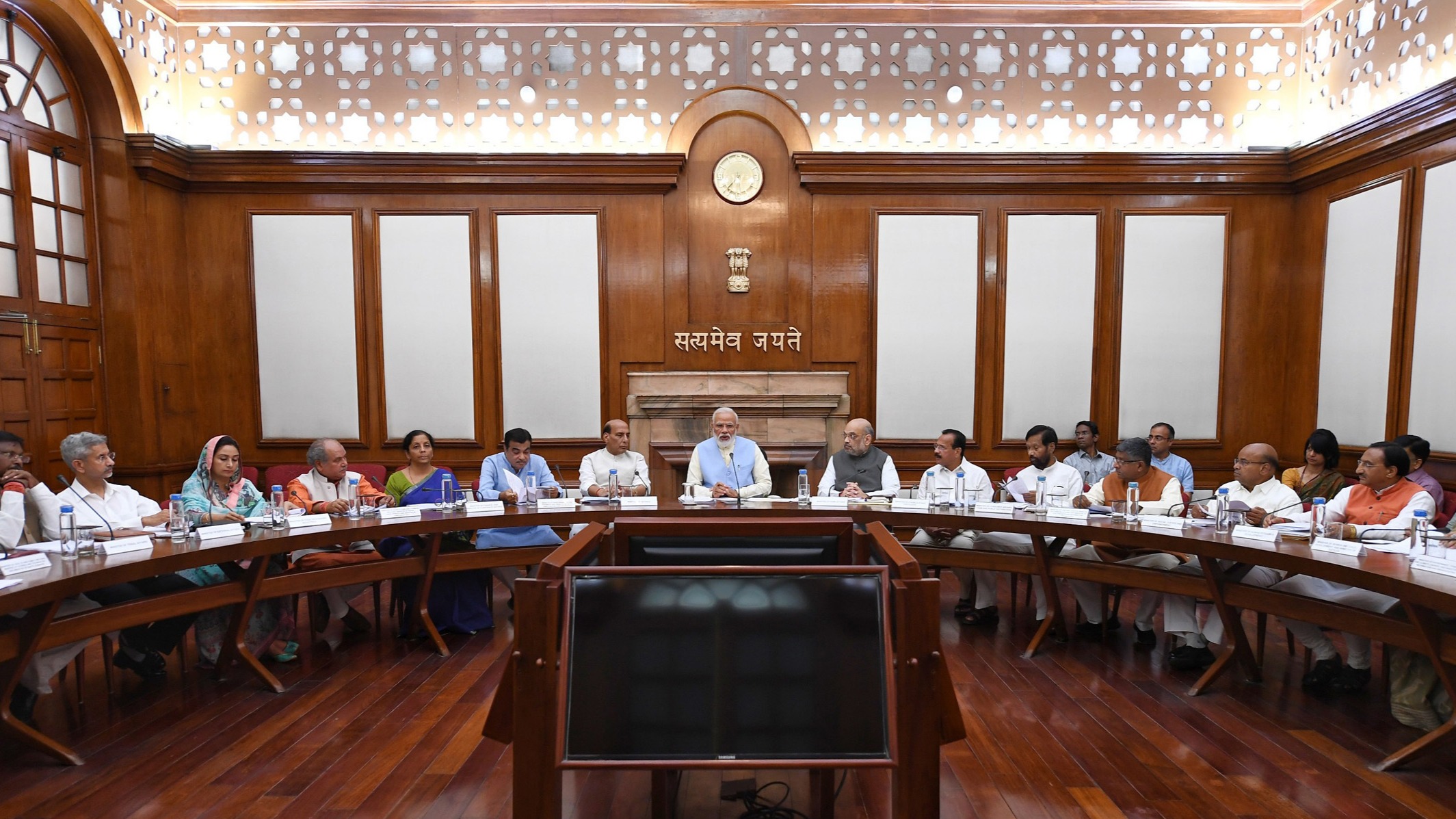 Surprises in Modi’s new look  cabinet; stocks slightly down