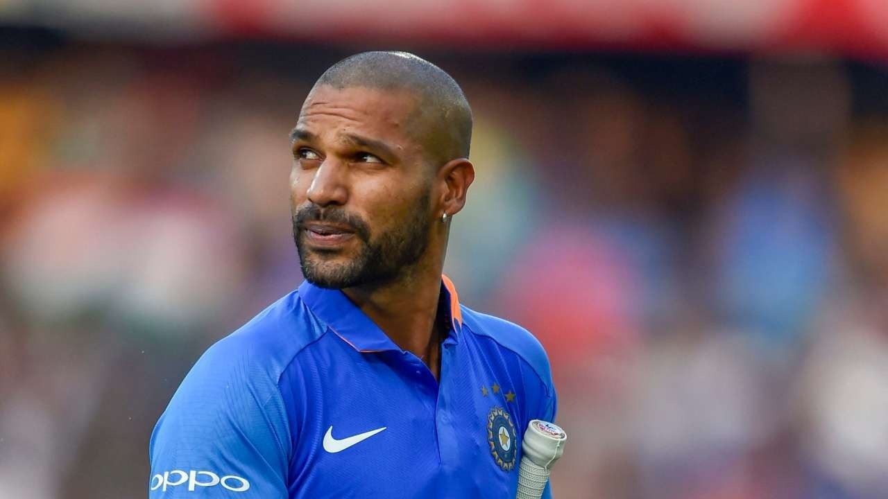 Determined Dhawan sweats it out in the gym