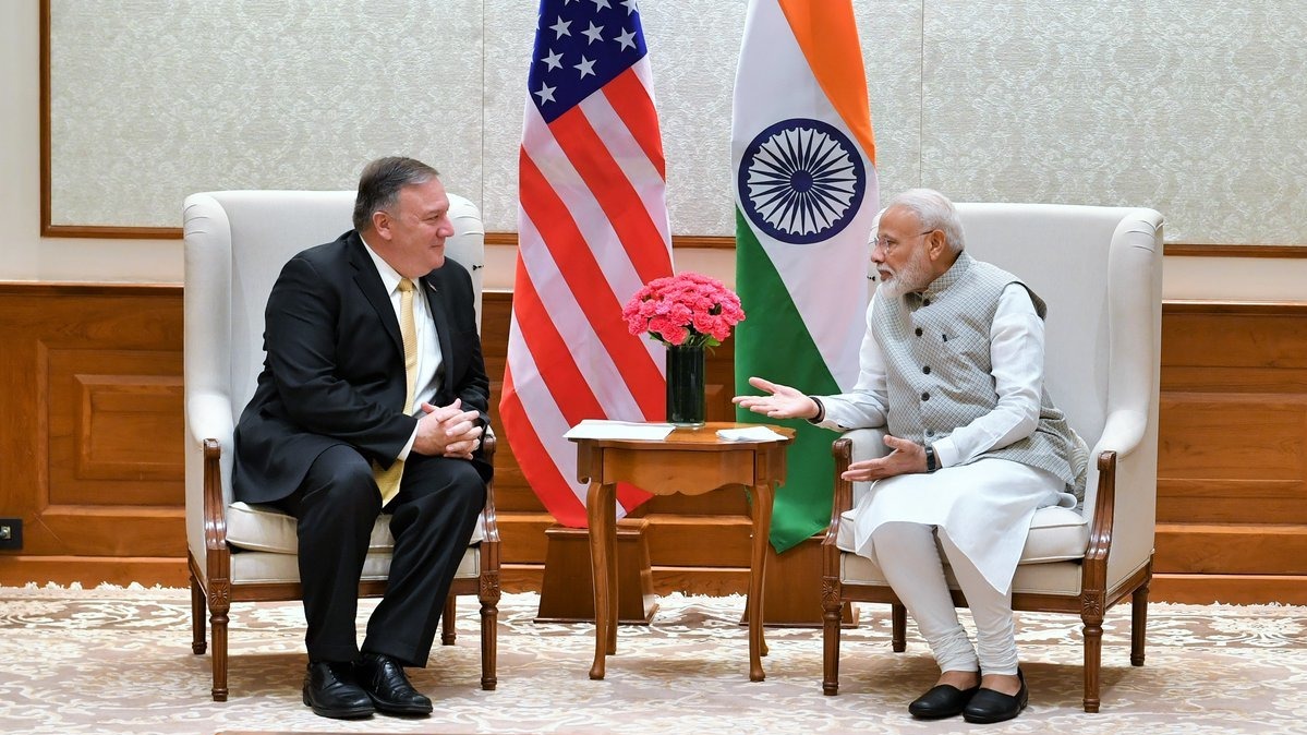 US Secretary of State Mike Pompeo meets PM Modi, S Jaishankar