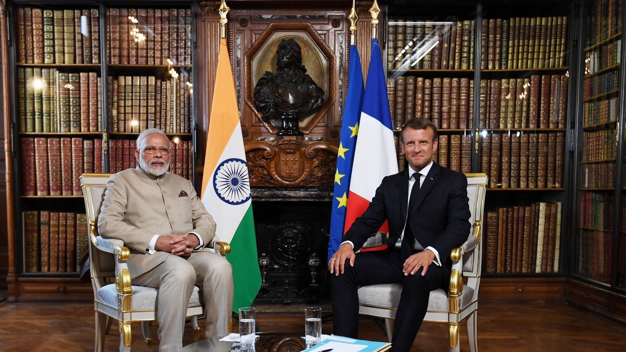 Kashmir issue should be resolved bilaterally says French President after meeting Modi