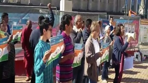 Indian diaspora in UK march against anti-India protests