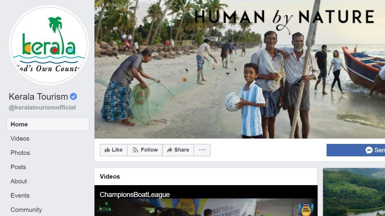 Kerala Tourism’s Facebook page becomes most liked in South Asia
