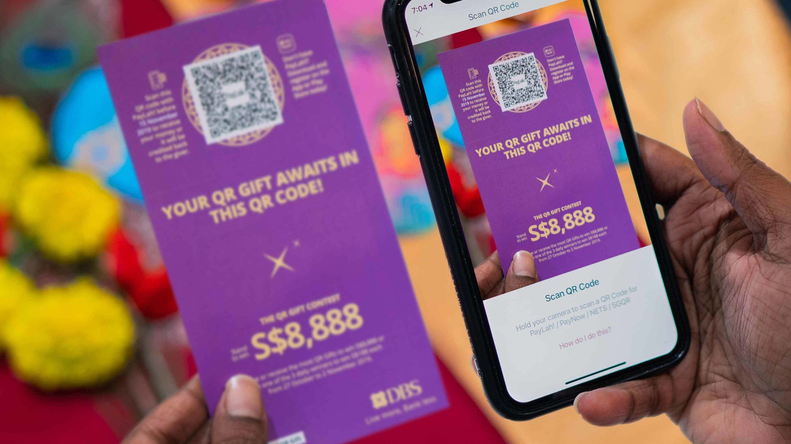 Deepavali packets to go digital with DBS QR Gift