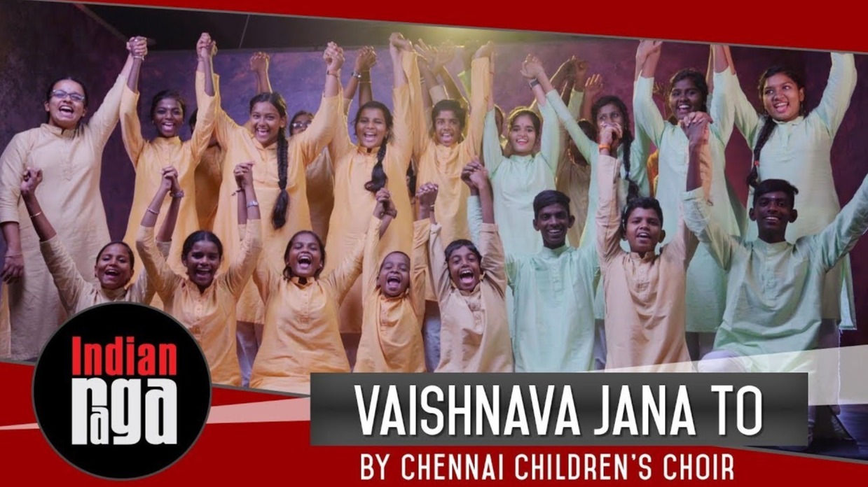 IndianRaga features kids’ choir from Chennai singing Gandhiji’s favourite bhajan