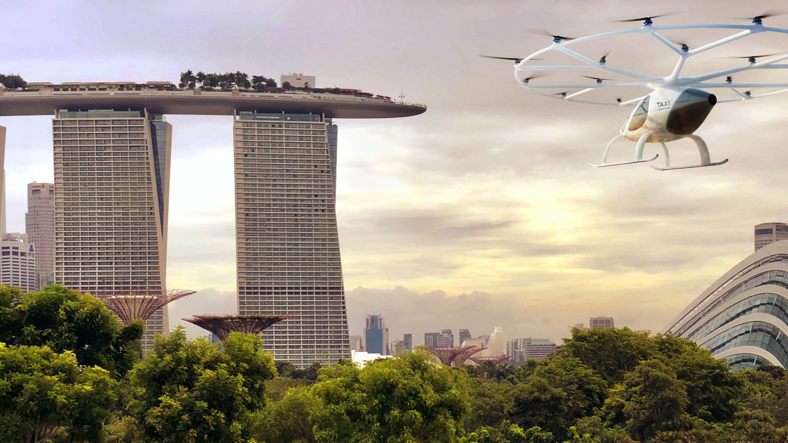 Catch the first public display of flying taxis over Marina Bay on October 22