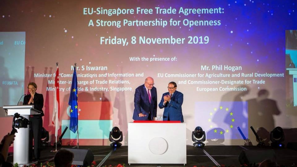 EU-Singapore free trade agreement kicks off