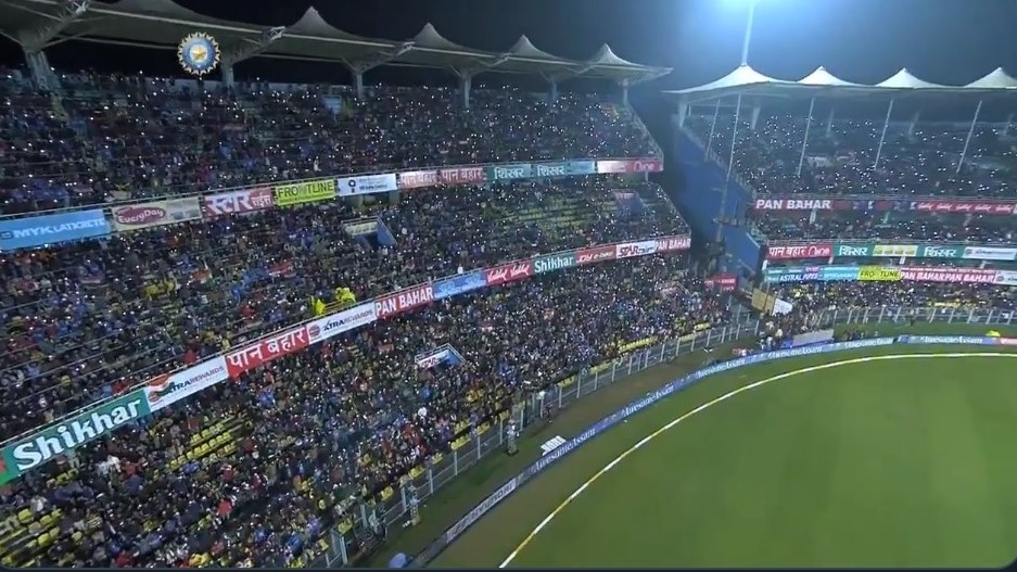 India vs Sri Lanka, 1st T20I: Guwahati crowd breaks into impromptu Vande Mataram